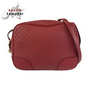 GUCCI Guccissima red leather Shoulder Bag